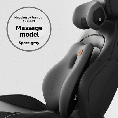 Car Lumbar Support Cushion with Massage Function