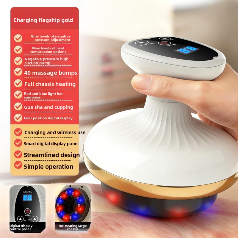 Electric Scraping Massage Device with Temperature Control