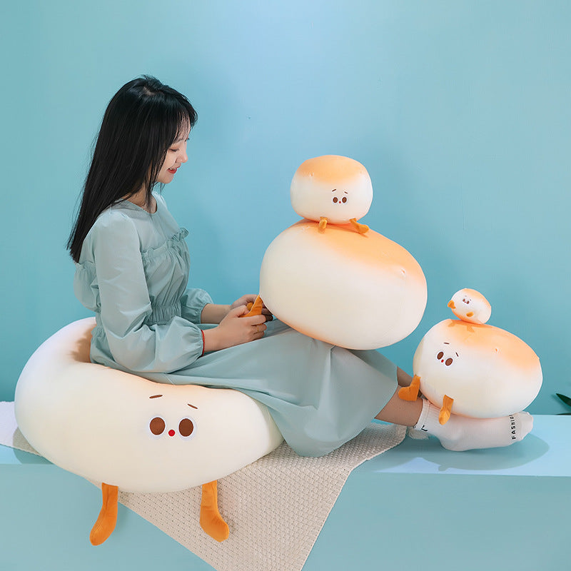 Cute Steamed Bun Plush Doll Pillow