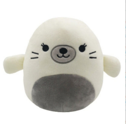 Furry toy doll throw pillow