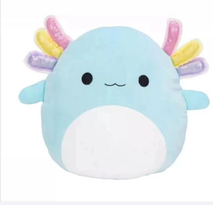 Furry toy doll throw pillow