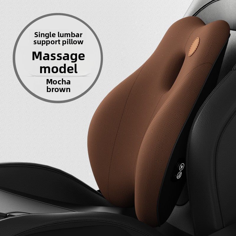 Car Lumbar Support Cushion with Massage Function