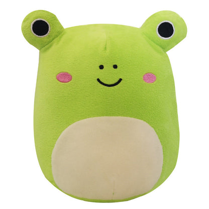 Furry toy doll throw pillow
