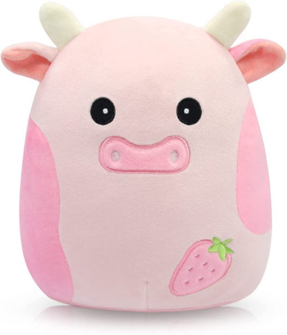 Furry toy doll throw pillow