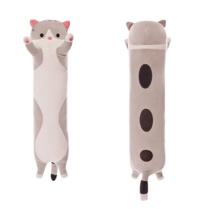 Long Cat Plush Toy Soft Huggable Doll Pillow