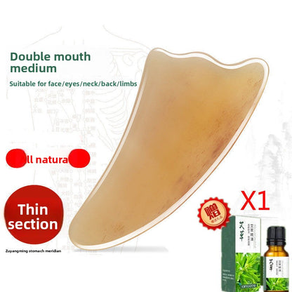 Horn Scraping Board for Body and Facial Massage