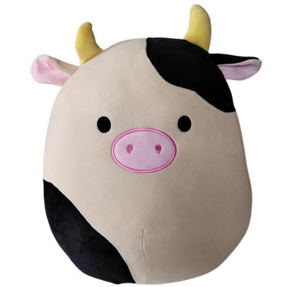 Furry toy doll throw pillow