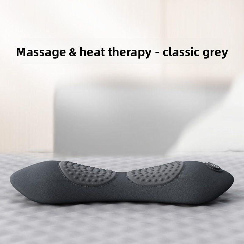 Ergonomic Lumbar Pillow with Massage and Heating