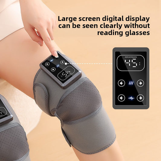 Intelligent electric heating knee massage device