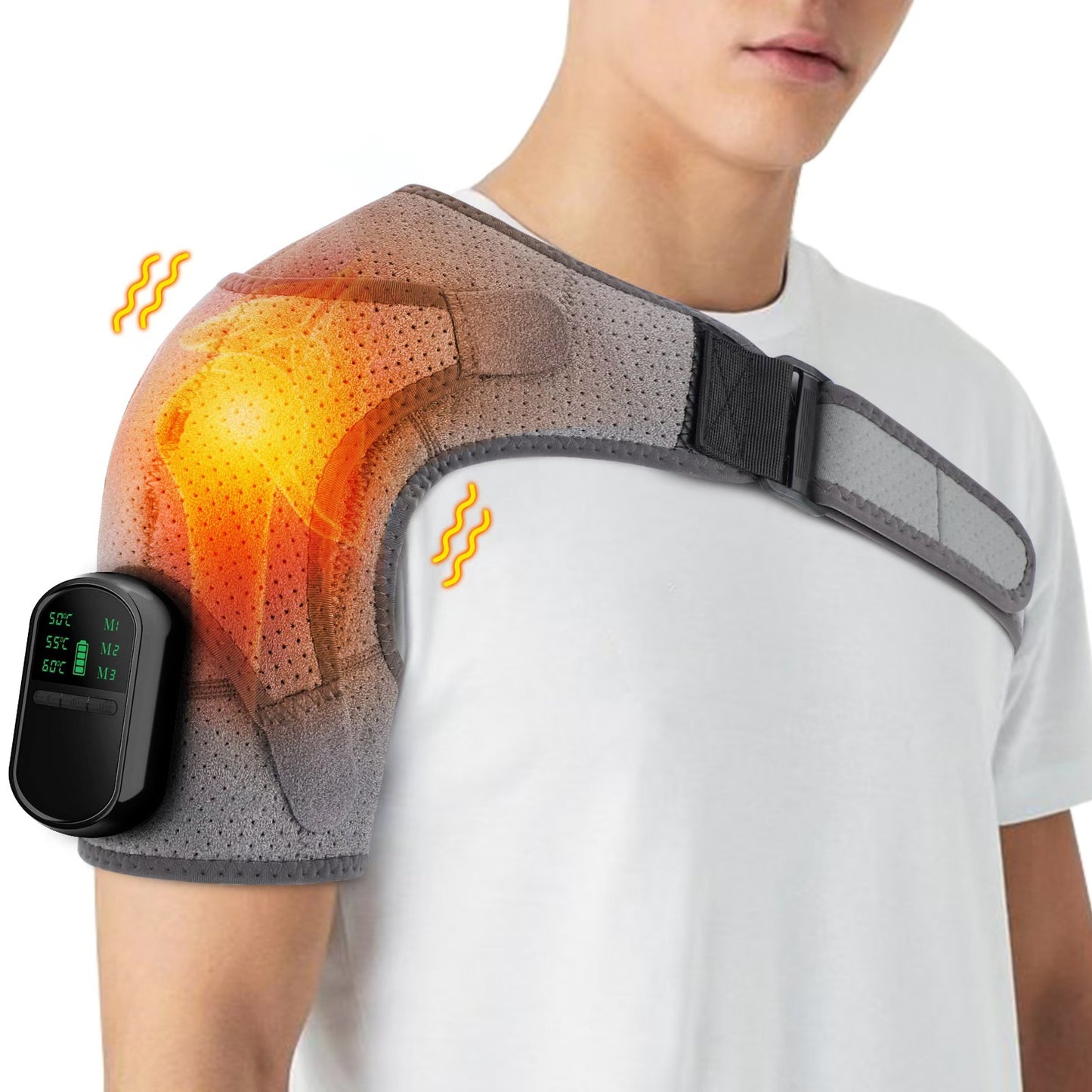Electric Heating Pad with Massage for Knee and Shoulder