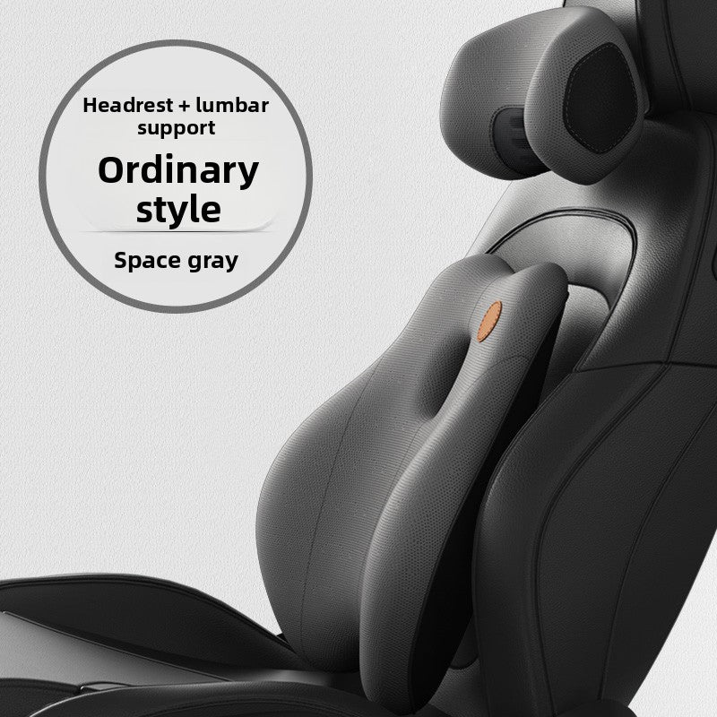 Car Lumbar Support Cushion with Massage Function