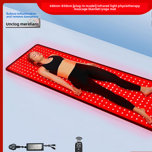 Phototherapy Heating Mat with Red Light and Vibration Massage