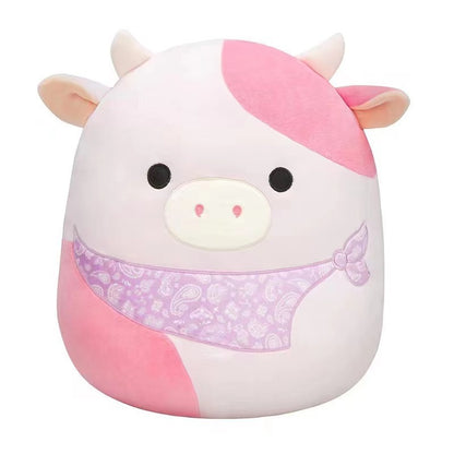 Furry toy doll throw pillow