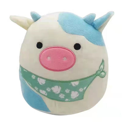 Furry toy doll throw pillow