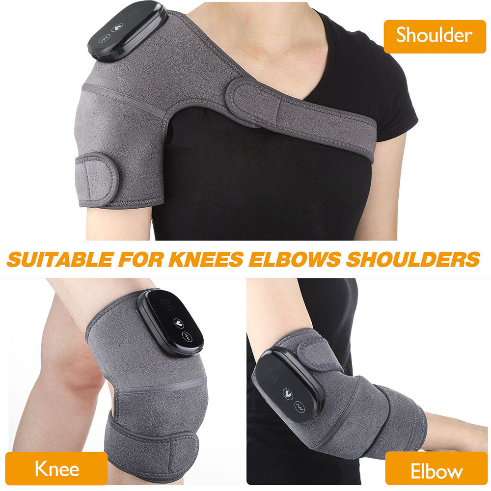 Cross-border electric heating knee pad hot compress vibrating knee massager warm cold old cold leg knee joint massage instrument