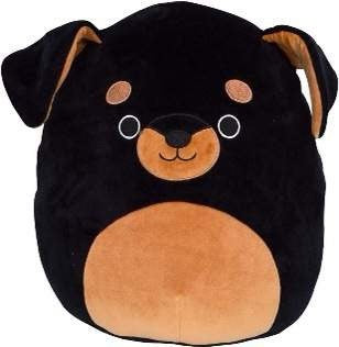 Furry toy doll throw pillow