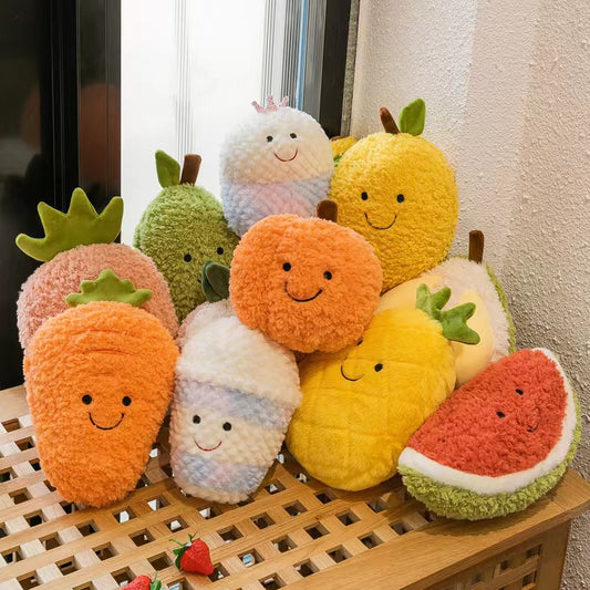 Cute plush toy fruit doll pillow